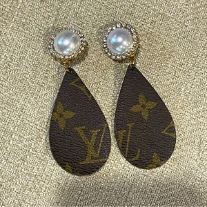 Keep It Gypsy Louis Vuitton Pearl Drop Earrings